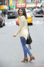 VICTORIA JUSTICE in Ripped Jeans Out and About in Brooklyn