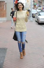 VICTORIA JUSTICE in Ripped Jeans Out and About in Brooklyn