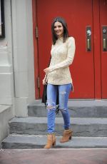 VICTORIA JUSTICE in Ripped Jeans Out and About in Brooklyn