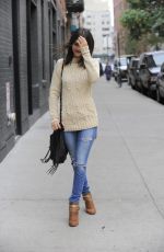 VICTORIA JUSTICE in Ripped Jeans Out and About in Brooklyn