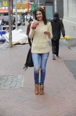 VICTORIA JUSTICE in Ripped Jeans Out and About in Brooklyn