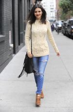 VICTORIA JUSTICE in Ripped Jeans Out and About in Brooklyn