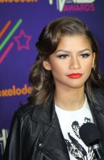 ZENDAYA COLEMAN at Nickelodeon Halo Awards 2014 in New York