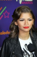 ZENDAYA COLEMAN at Nickelodeon Halo Awards 2014 in New York