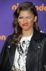 ZENDAYA COLEMAN at Nickelodeon Halo Awards 2014 in New York