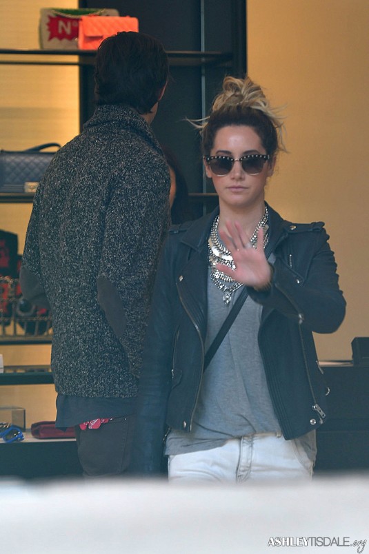 ASHLEY TISDALE Shopping at Chanel Store