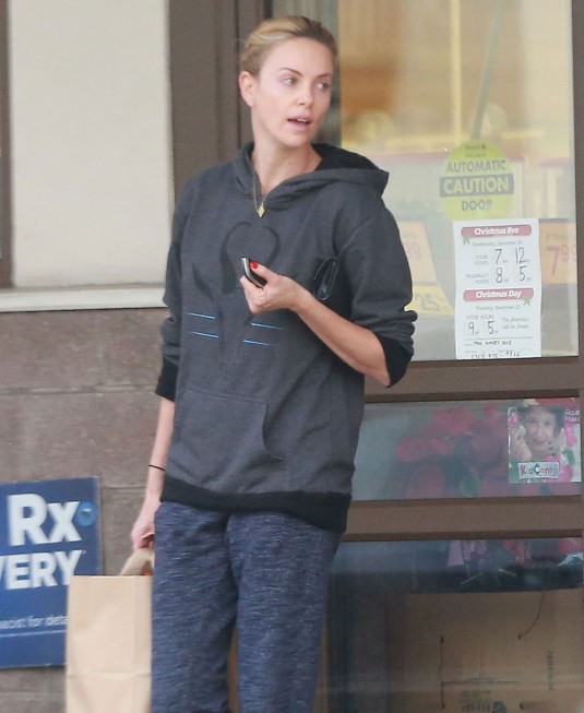 CHARLIZE THERON Out in Los Angeles