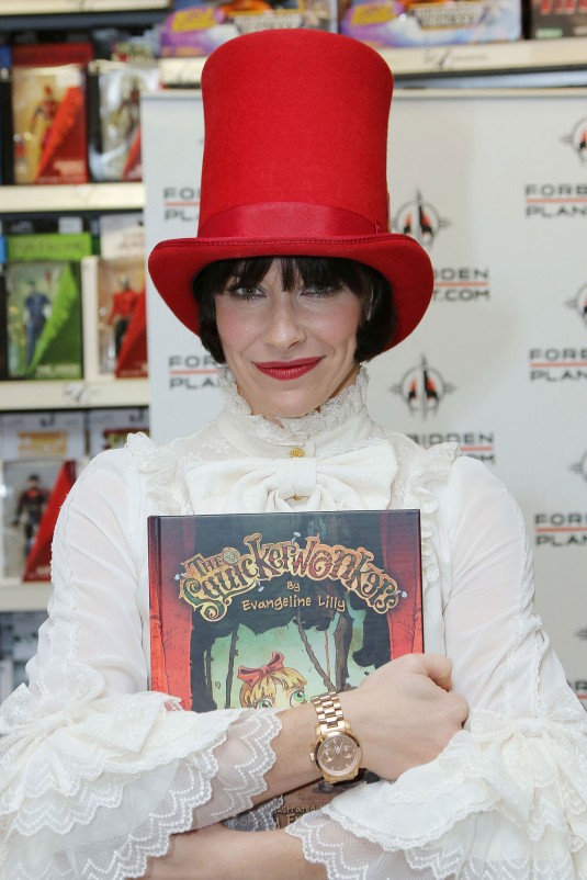 EVANGELINE LILLY Promotes Her Children Book in London