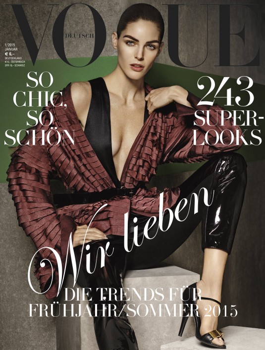 HILARY RHODA in Vogue Magazine Germany, January 2015 Issue