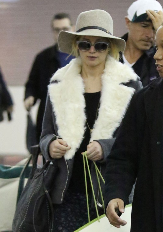 JENNIFER LAWRENCE at JFK Airport in New York