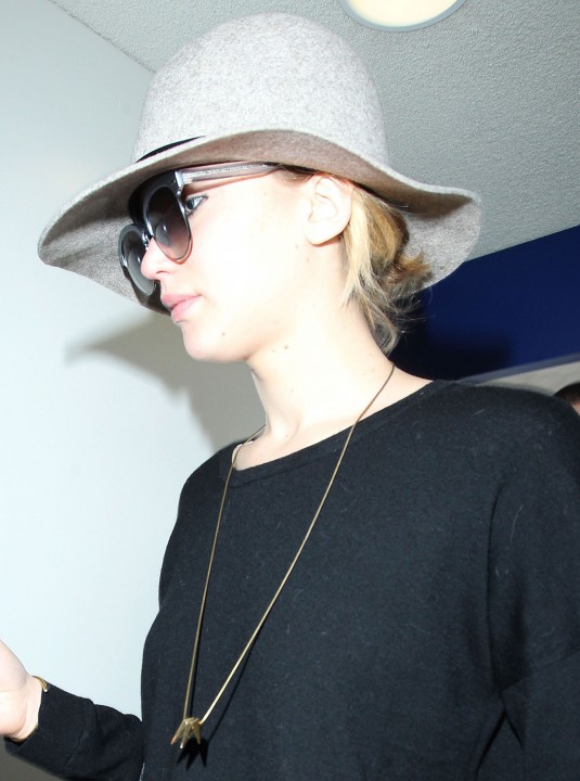 JENNIFER LAWRENCE Departing from LAX