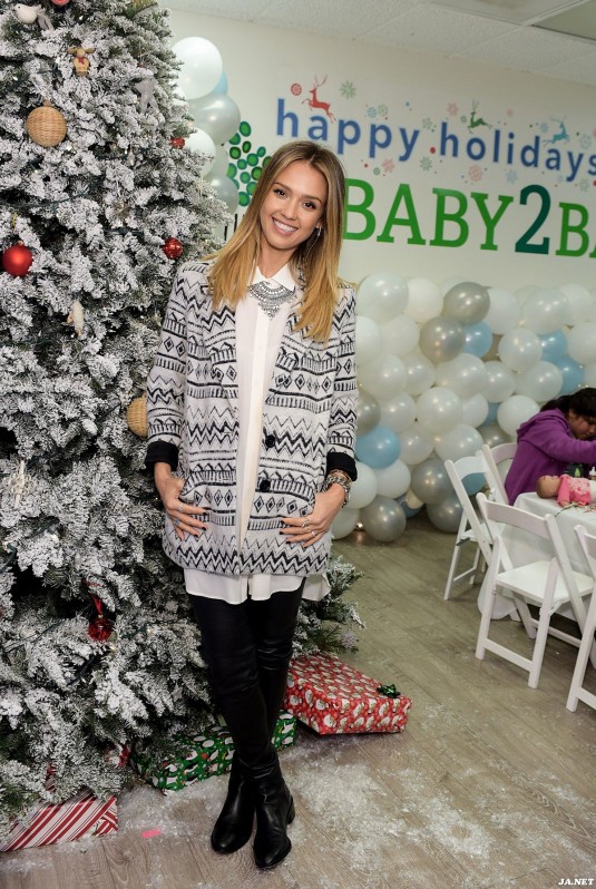 JESSICA ALBA at Baby2Baby Holiday Party by Honest Company in Los Angeles