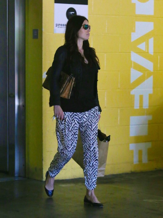 JESSICA BIEL at a Prking in Los Angeles