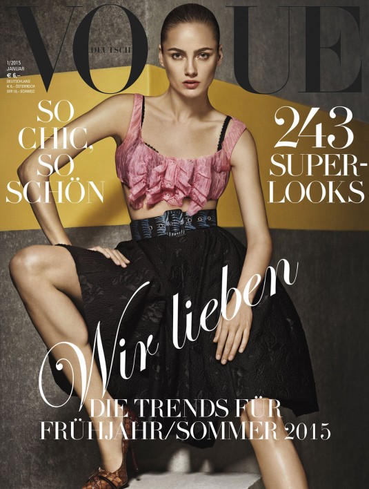 KARMEN PEDARU in Vogue Magazine Germany, January 2015 Issue