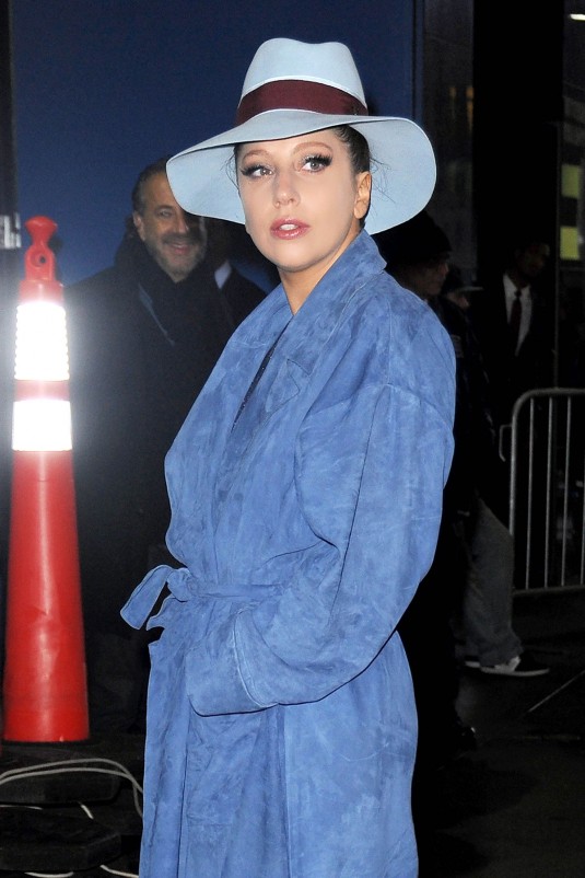 LADY GAGA Arrives at GMA Studios