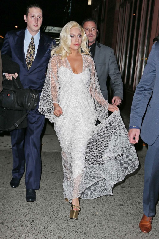 LADY GAGA Arrives at The Tonight Show With Jimmy Fallon