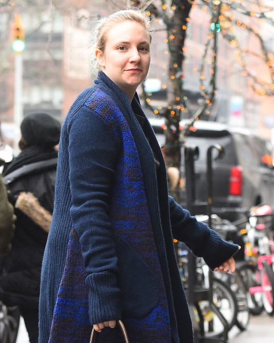 LENA DUNHAM Out in New York