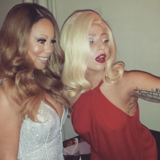 MARIAH CAREY and LADY GAGA on Instagram