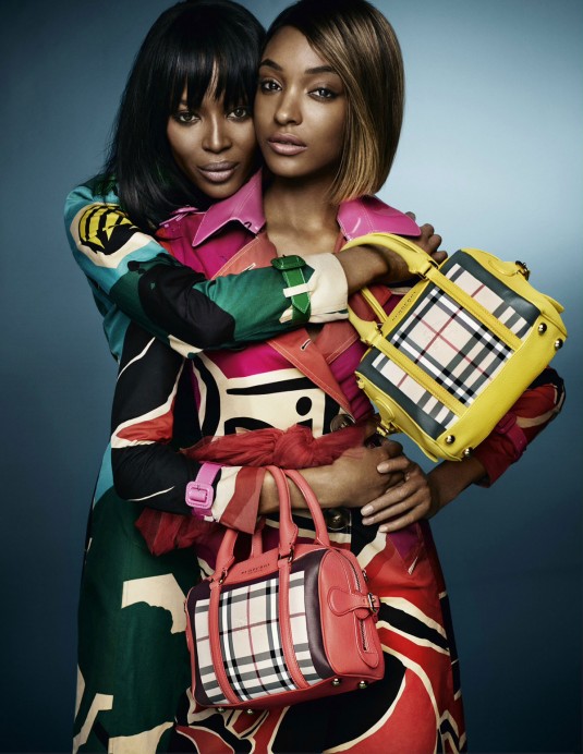 NAOMI CAMPBELL and JOURDAN DUNN for Burberry