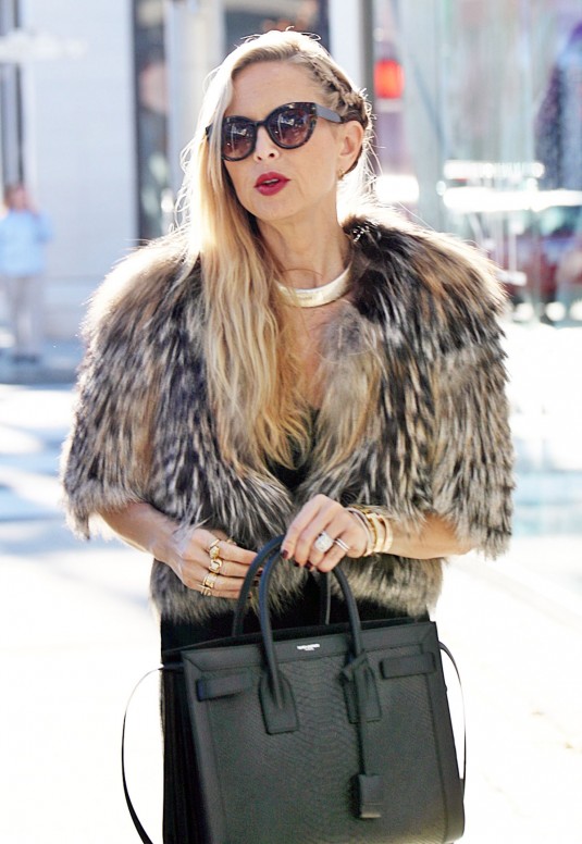 RACHEL ZOE in Fur Jacket