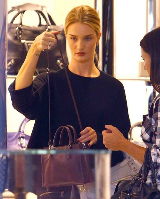 ROSIE HUNTINGTON-WHITELEY Shopping at Barneys New York