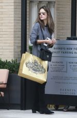 ALESSANDRA AMBROSIO in Thigh High Boots and Short Skirt Out Shopping 