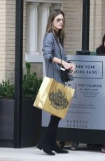 ALESSANDRA AMBROSIO in Thigh High Boots and Short Skirt Out Shopping 