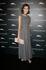 ALEXA CHUNG at Longchamp Elysees Light On Party Photocall in Paris