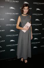 ALEXA CHUNG at Longchamp Elysees Light On Party Photocall in Paris