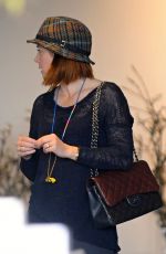 ALYSON HANNIGAN Out for Christmas Shopping in Santa Monica