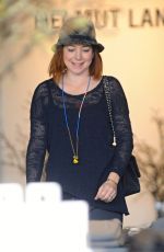ALYSON HANNIGAN Out for Christmas Shopping in Santa Monica
