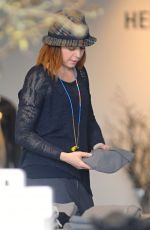 ALYSON HANNIGAN Out for Christmas Shopping in Santa Monica