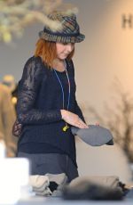 ALYSON HANNIGAN Out for Christmas Shopping in Santa Monica