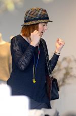 ALYSON HANNIGAN Out for Christmas Shopping in Santa Monica