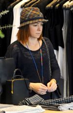 ALYSON HANNIGAN Out for Christmas Shopping in Santa Monica