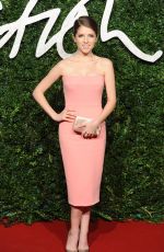 ANNA KENDRICK at British Fashion Awards 2014 in London