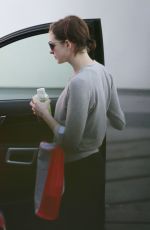 ANNE HATHAWAY in Tights Out and About in West Hollywood