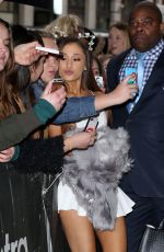 ARIANA GRANDE Arrives at BBC Radio 1 Studios in London