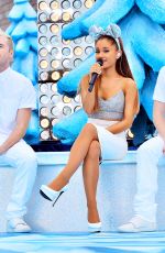 ARIANA GRANDE Performs at Disney Parks Christmas Parade in Orlando