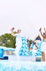 ARIANA GRANDE Performs at Disney Parks Christmas Parade in Orlando
