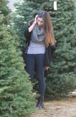 ASHLEY ARGOTA Out Sshopping for a Christmas Tree in Los Angles