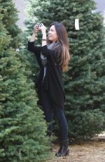 ASHLEY ARGOTA Out Sshopping for a Christmas Tree in Los Angles