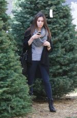 ASHLEY ARGOTA Out Sshopping for a Christmas Tree in Los Angles