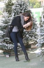 ASHLEY ARGOTA Out Sshopping for a Christmas Tree in Los Angles