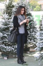 ASHLEY ARGOTA Out Sshopping for a Christmas Tree in Los Angles
