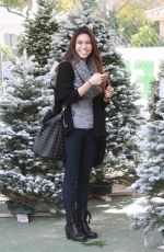 ASHLEY ARGOTA Out Sshopping for a Christmas Tree in Los Angles