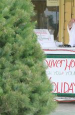 ASHLEY ARGOTA Out Sshopping for a Christmas Tree in Los Angles