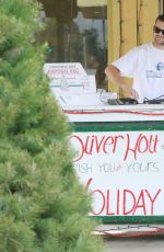 ASHLEY ARGOTA Out Sshopping for a Christmas Tree in Los Angles