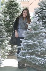ASHLEY ARGOTA Out Sshopping for a Christmas Tree in Los Angles