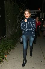 ASHLEY BENSON Heading to Boa Steakhouse in Los Angeles